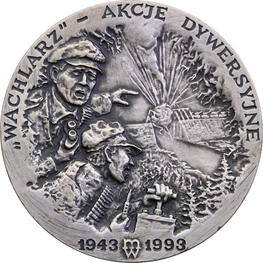 Polska. Medal 1993 MW Kazimierz Sosnowski, SREBRO - Mennica Warszawa